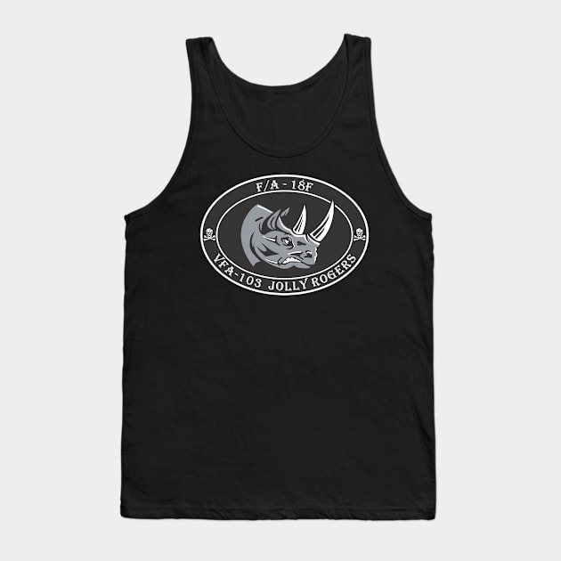 VFA-103 Jolly Rogers - Rhino Tank Top by MBK